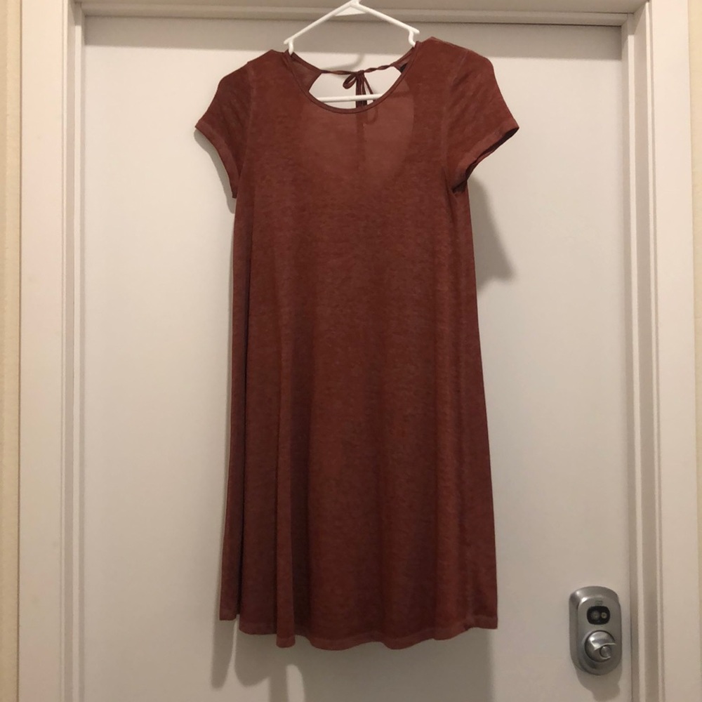 Heather red tie back summer dress!!